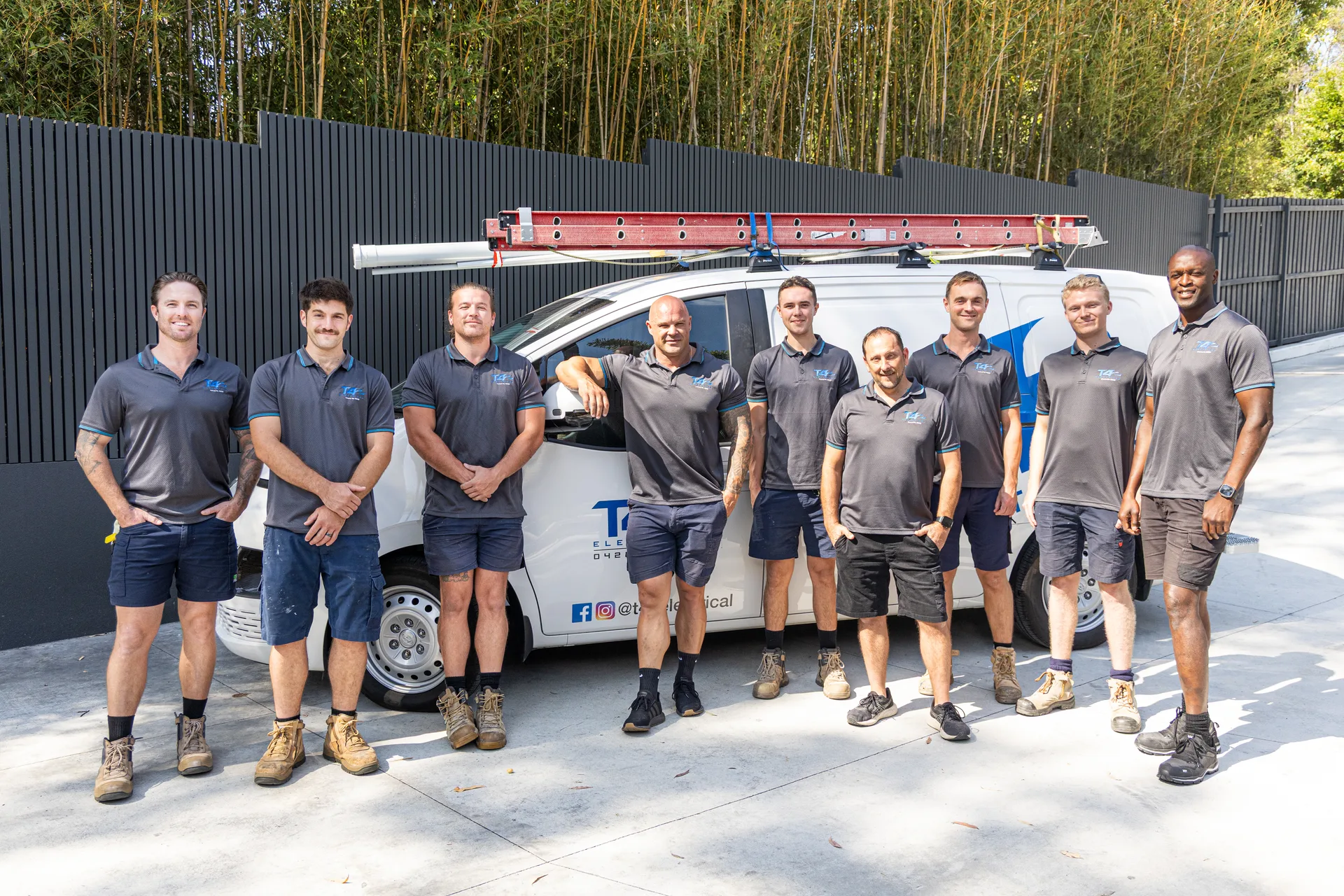The Air Conditioning Tugun team with a service van